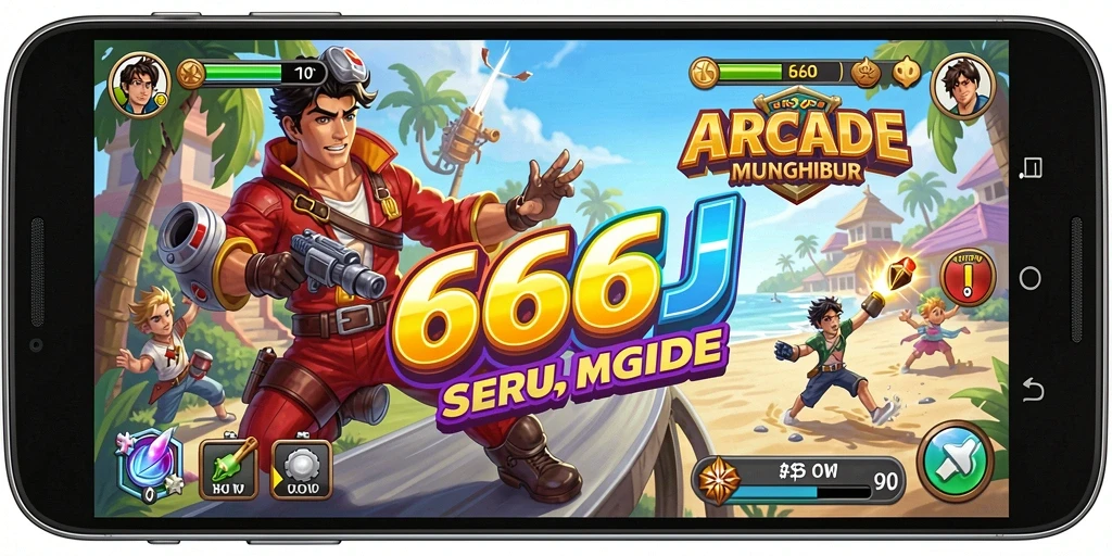 Gameplay seru 666J dengan tantangan arcade menarik.