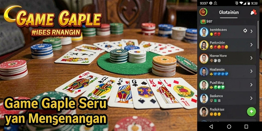 Tampilan gameplay Gaple yang menarik dan interaktif.