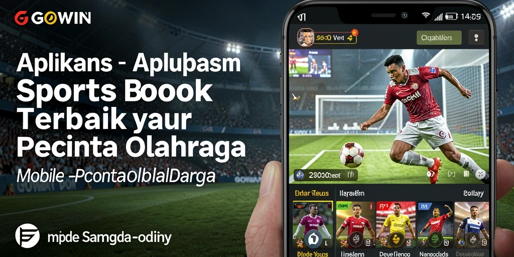Tampilan menarik dari aplikasi GOWIN yang menunjukkan aktivitas taruhan Sportsbook.