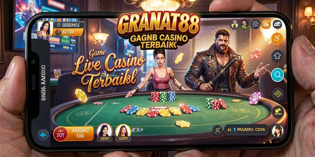 Tampilan gameplay seru di aplikasi Live Casino GRANAT88.
