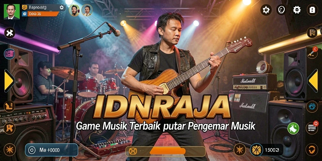 Tampilan gameplay menarik dari game musik IDNRAJA.