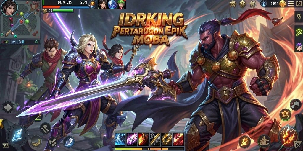 Tampilkan aksi seru gameplay MOBA di IDRKING.