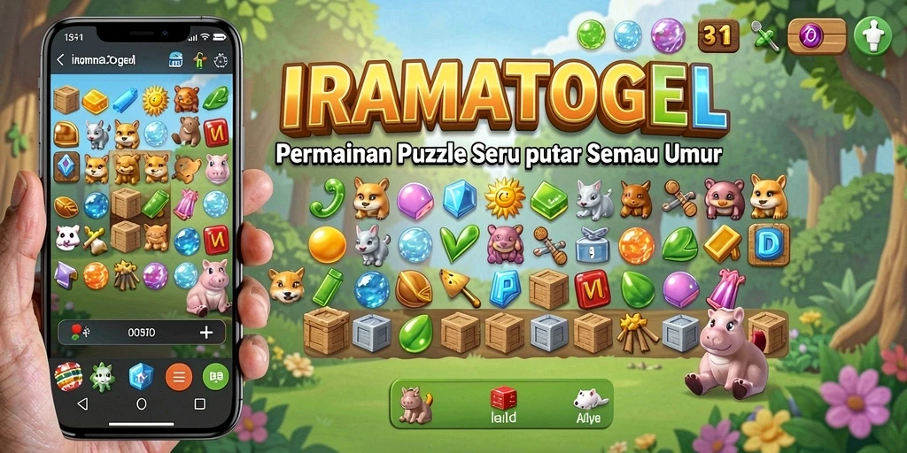 Tampilan gameplay IRAMATOGEL yang menantang dan menarik.