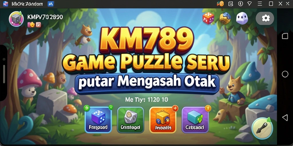 Tampilan gameplay KM789 yang penuh tantangan teka-teki.