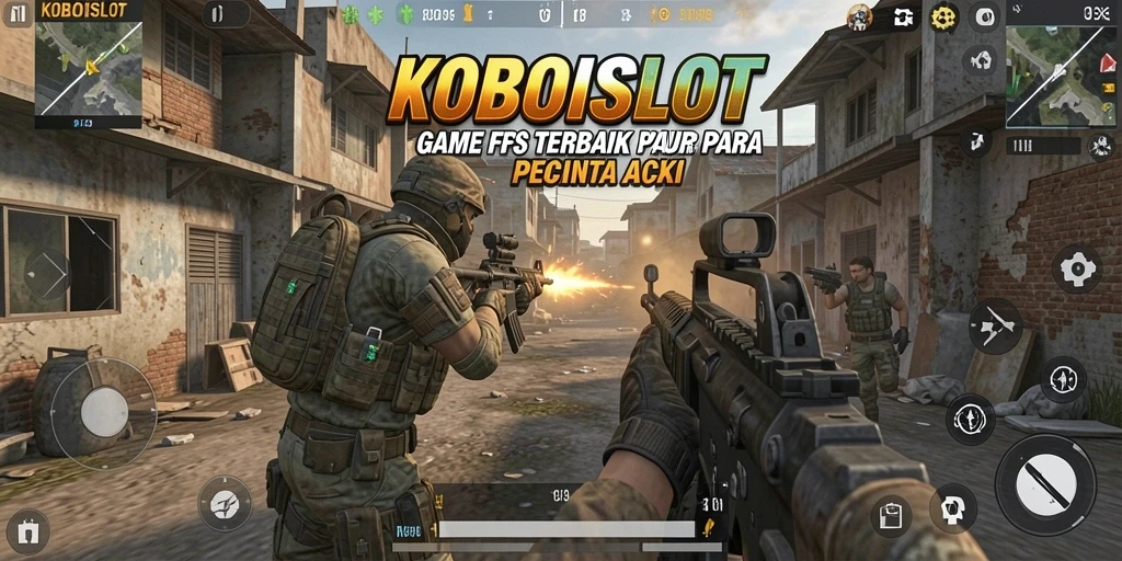 Screenshot gameplay intens KOBOISLOT dengan aksi yang mendebarkan.