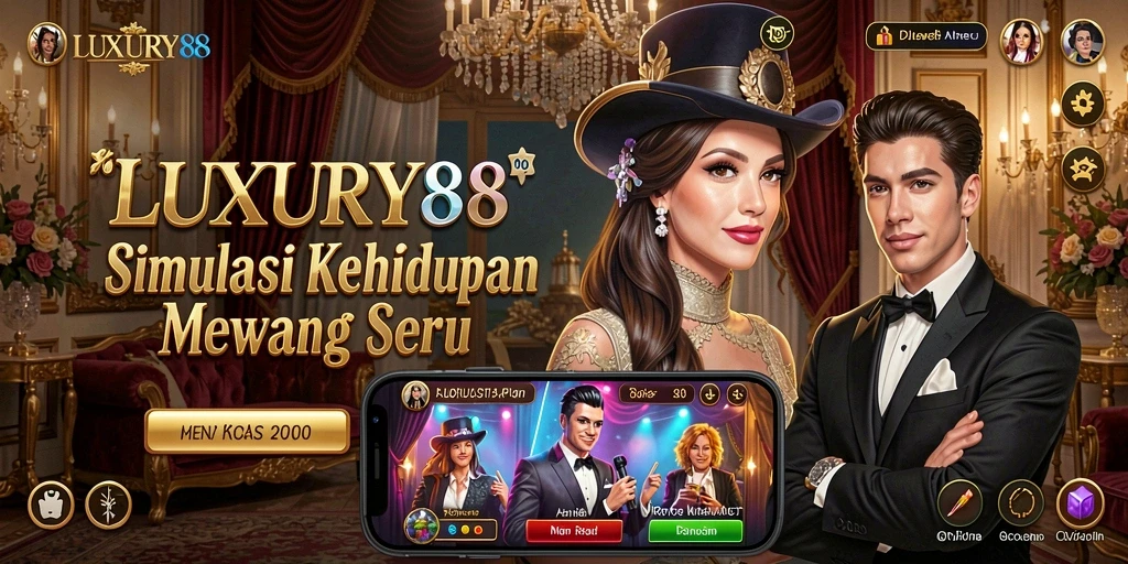 Tampilan gameplay <strong>LUXURY88</strong> menampilkan kebebasan dan keseruan dalam simulasinya.