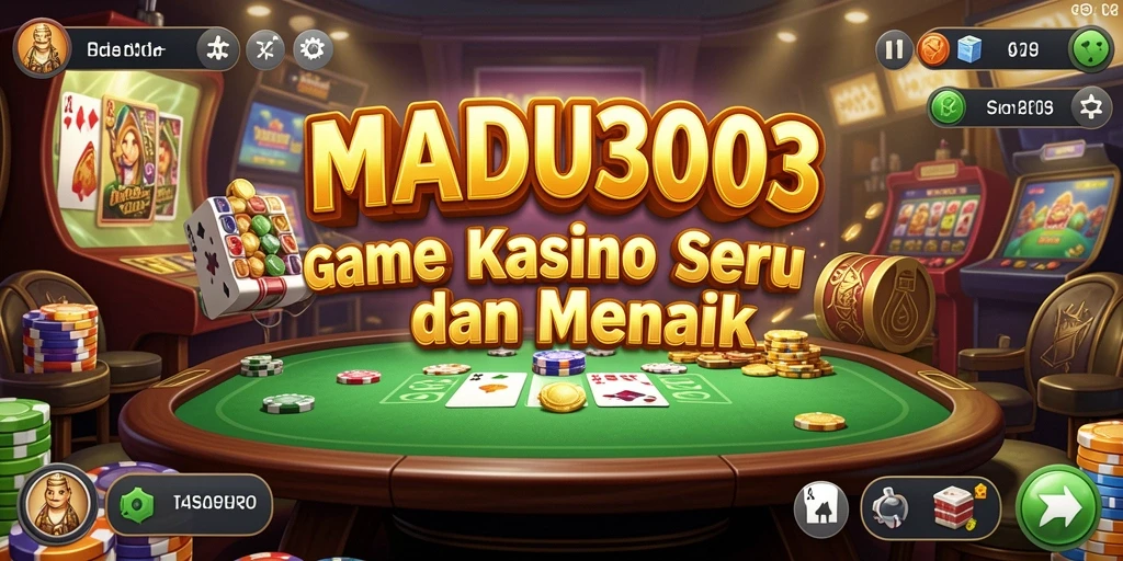 Tampilan screenshot utama MADU303 yang menampilkan keseruan bermain Kasino.