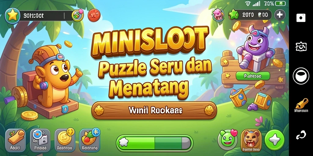 Tampilan gameplay seru dan penuh warna dari MINISLOT.