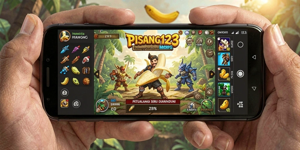 Screenshot gameplay PISANG123 yang menunjukkan aksi pertarungan di dunia MMORPG.
