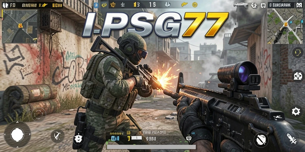 Gameplay PSG77 yang intens dan menantang di arena pertempuran.
