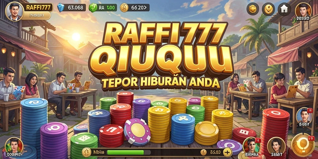 Screenshot RAFFI777 yang menunjukkan aksi seru dalam permainan QiuQiu.