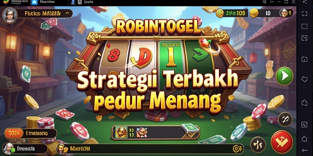 Tampilan dinamis dari gameplay ROBINTOGEL yang menegangkan.