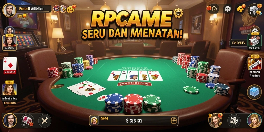 Tangkapan layar RPGAME menampilkan aksi bermain Poker yang mendebarkan.