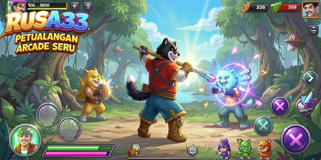 Screenshot RUSA33 menunjukkan gameplay seru dengan grafis menawan dan tantangan yang mendebarkan.
