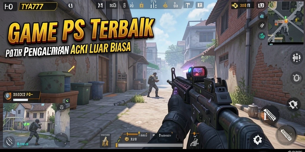 Tampilan gameplay seru dari TYA777 dalam aksi FPS.