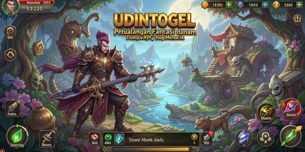 Screenshot gameplay UDINTOGEL menampilkan aksi RPG yang seru.