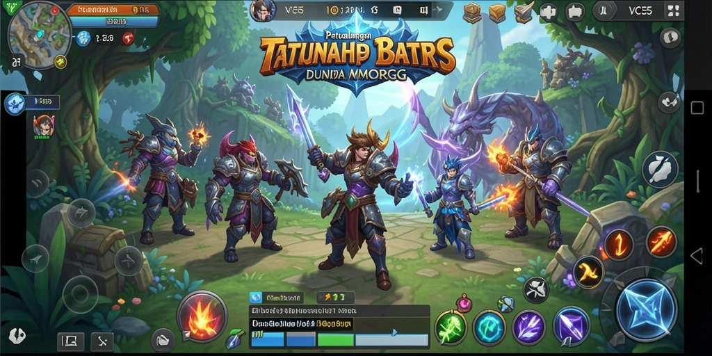 Gameplay VC55 yang seru dan interaktif dalam dunia MMORPG.