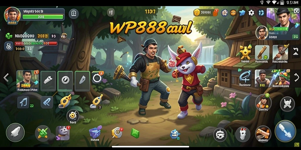 Tangkapan layar game WP888 menampilkan gameplay simulasi yang dinamis dan interaktif.